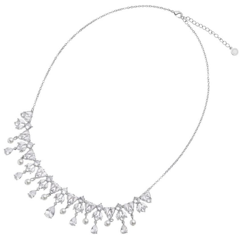 Ottaviani - Collana Rodiata - Cubic Zirconia - Perla