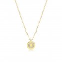 Laura Pjewels - Collana Lettera - Zirconi Bianchi