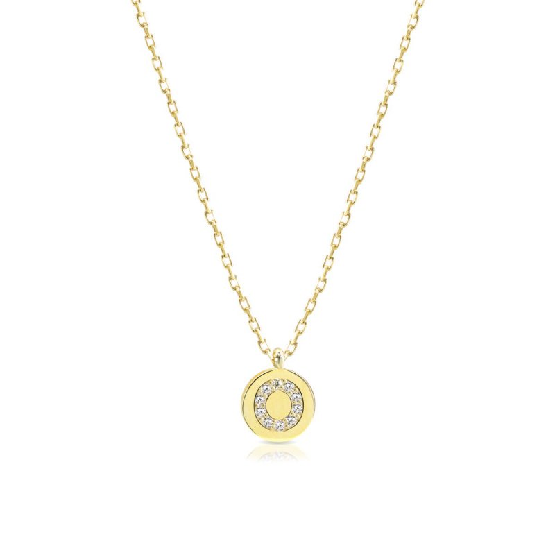 Laura Pjewels - Collana Lettera - Zirconi Bianchi