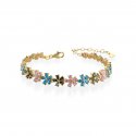 Laura Pjewels - Bracciale Fiori - Zirconi Multicolor