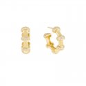 Laura Pjewels - Orecchini Cerchio - Zirconi Bianchi