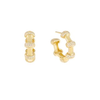 Laura Pjewels - Orecchini Cerchio - Zirconi Bianchi