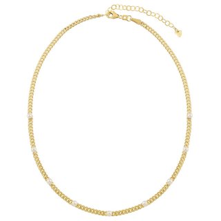 Laura Pjewels - Choker Perline - Argento 925 - Oro 18Kt