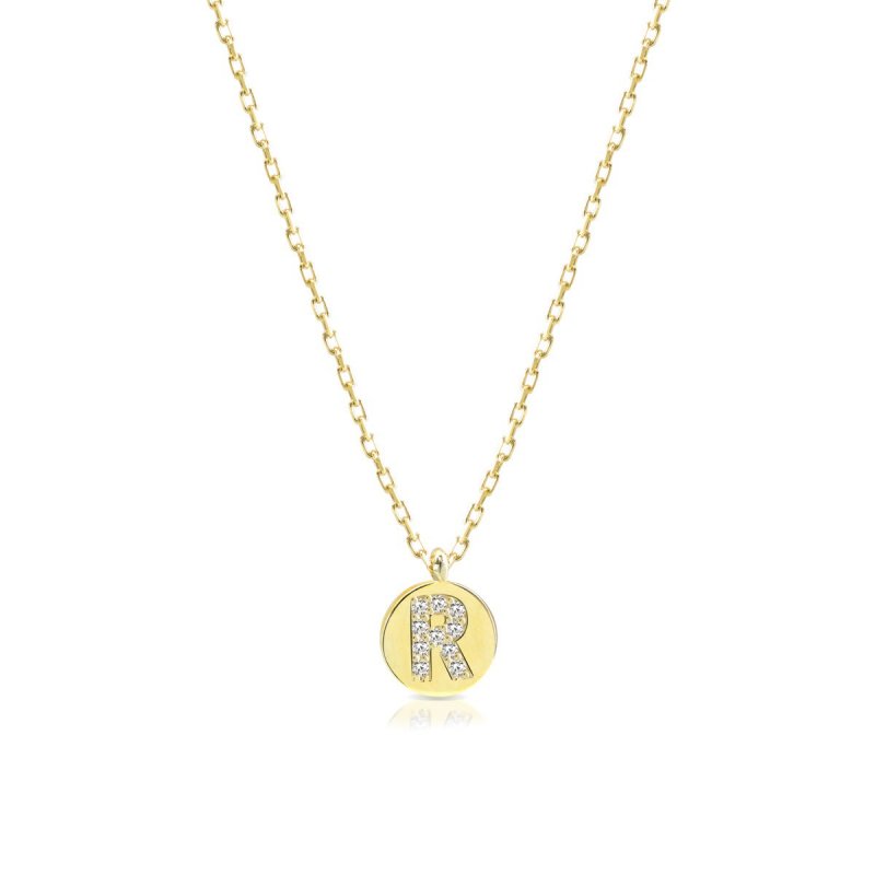 Laura Pjewels - Collana Lettera - Zirconi Bianchi