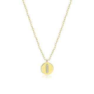 Laura Pjewels - Collana Lettera - Zirconi Bianchi
