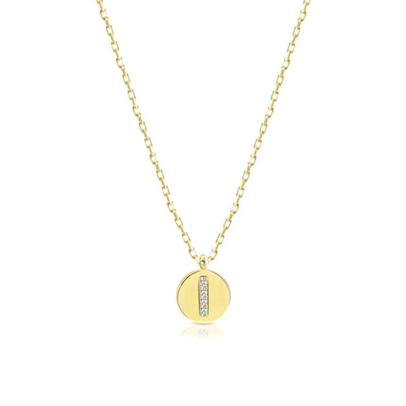 Laura Pjewels - Collana Lettera - Zirconi Bianchi