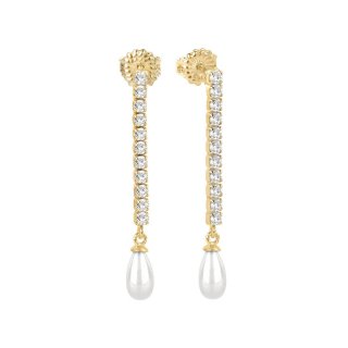 Laura Pjewels - Orecchini Tennis - Argento - Perle