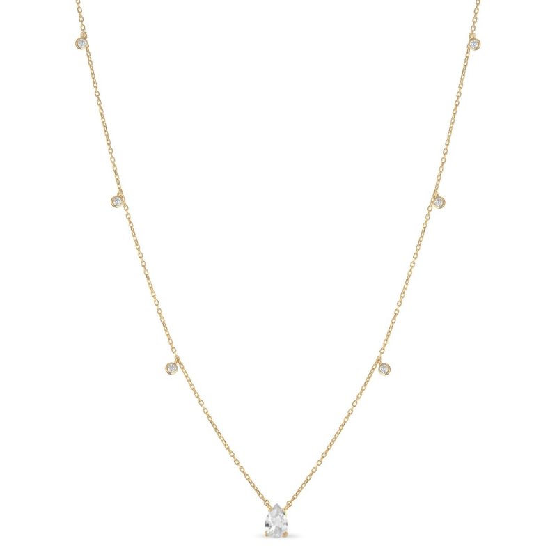 Laura Pjewels - Collana Goccia - Argento 925 - Zirconi