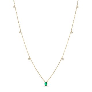 Laura Pjewels - Collana Ovale - Verde - Zirconi