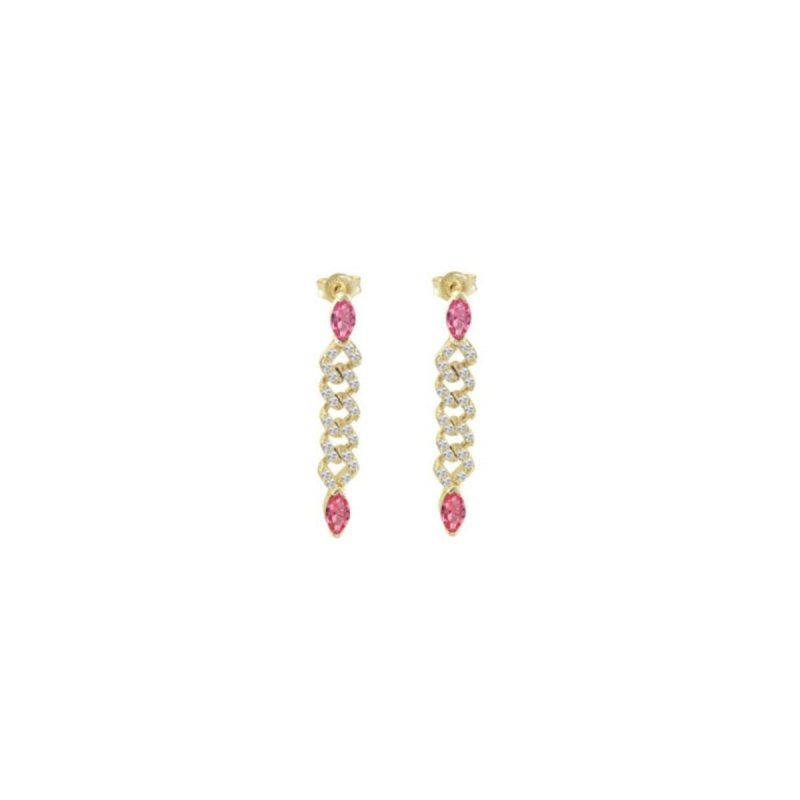 Laura Pjewels - Orecchini Groumette - Argento 925 - Zirconi