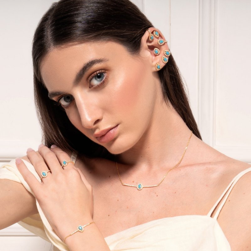 Laura Pjewels - Orecchini Goccia - Argento 925 - Oro 18Kt