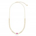 Laura Pjewels - Girocollo Cuore - Argento 925 - Fucsia