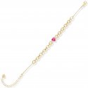 Laura Pjewels - Bracciale Cuore - Argento 925 - Fucsia