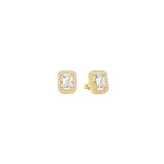 Laura Pjewels - Orecchini Baguette - Argento 925 - Zirconi