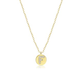 Laura Pjewels - Collana Lettera - Zirconi Bianchi