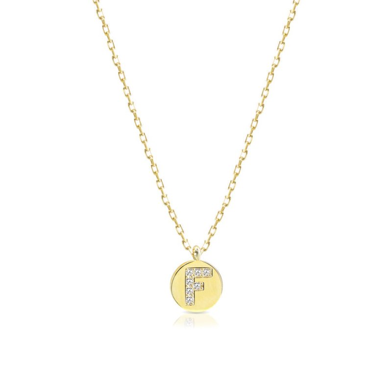 Laura Pjewels - Collana Lettera - Zirconi Bianchi