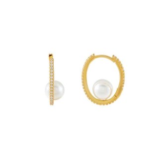 Laura Pjewels - Orecchini Ovali - Perle E Zirconi
