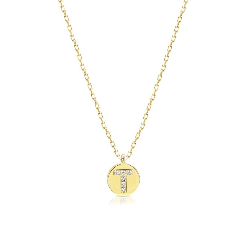 Laura Pjewels - Collana Lettera - Argento 925 - Zirconi