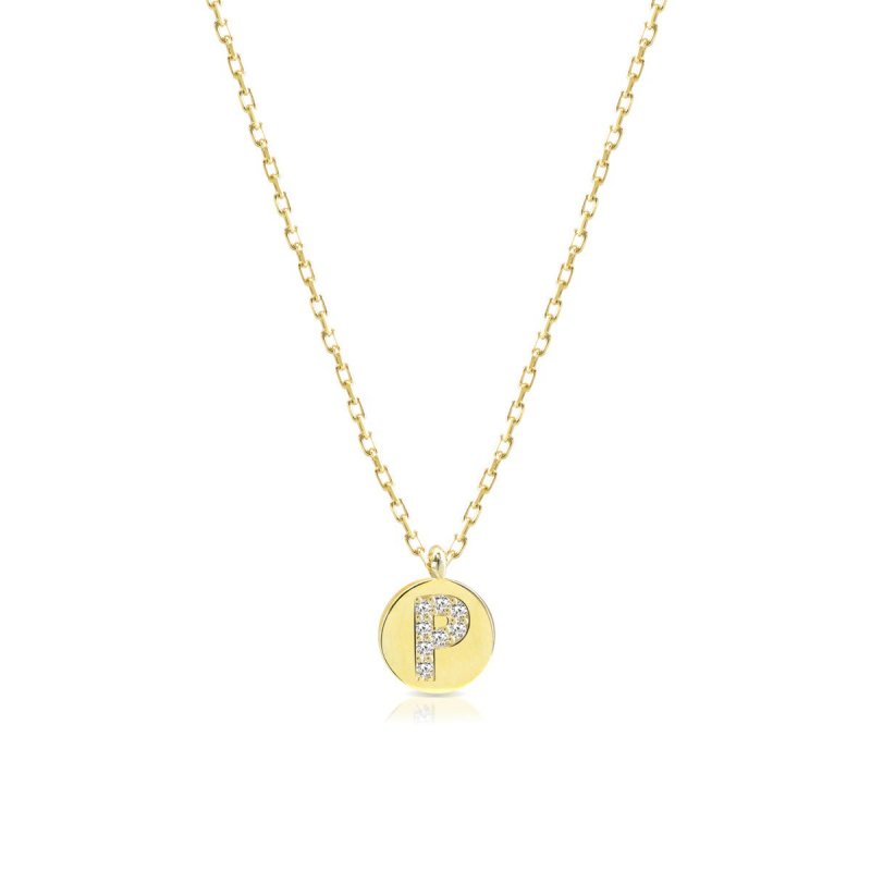 Laura Pjewels - Collana Lettera - Argento 925 - Zirconi