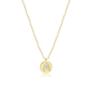 Laura Pjewels - Collana Lettera - Zirconi Bianchi