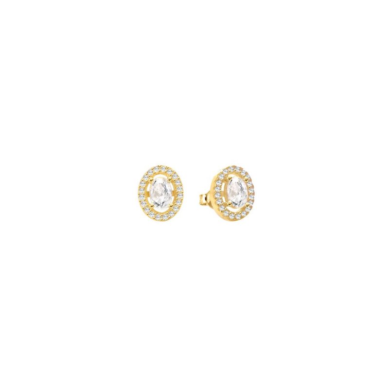 Laura Pjewels - Orecchini Ovali - Argento 925 - Zirconi