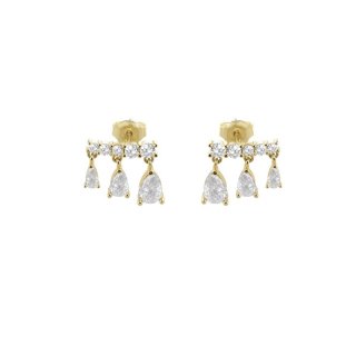 Laura Pjewels - Orecchini Gocce - Argento 925 - Zirconi