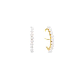 Laura Pjewels - Orecchini Uncino - Perle - Argento