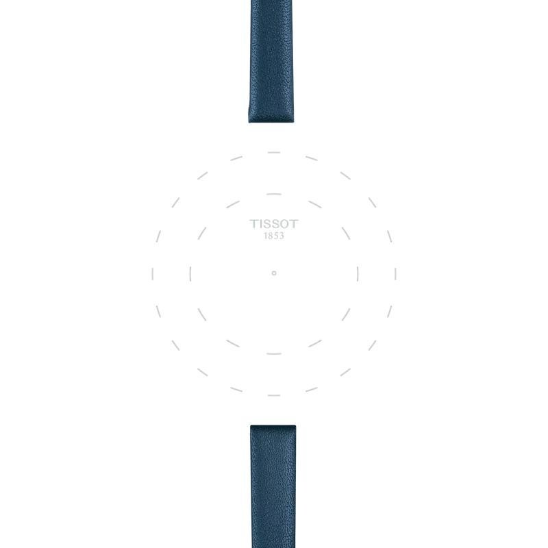 Tissot - Cinturino Ufficiale - Pelle Blu - Ansa 09 Mm