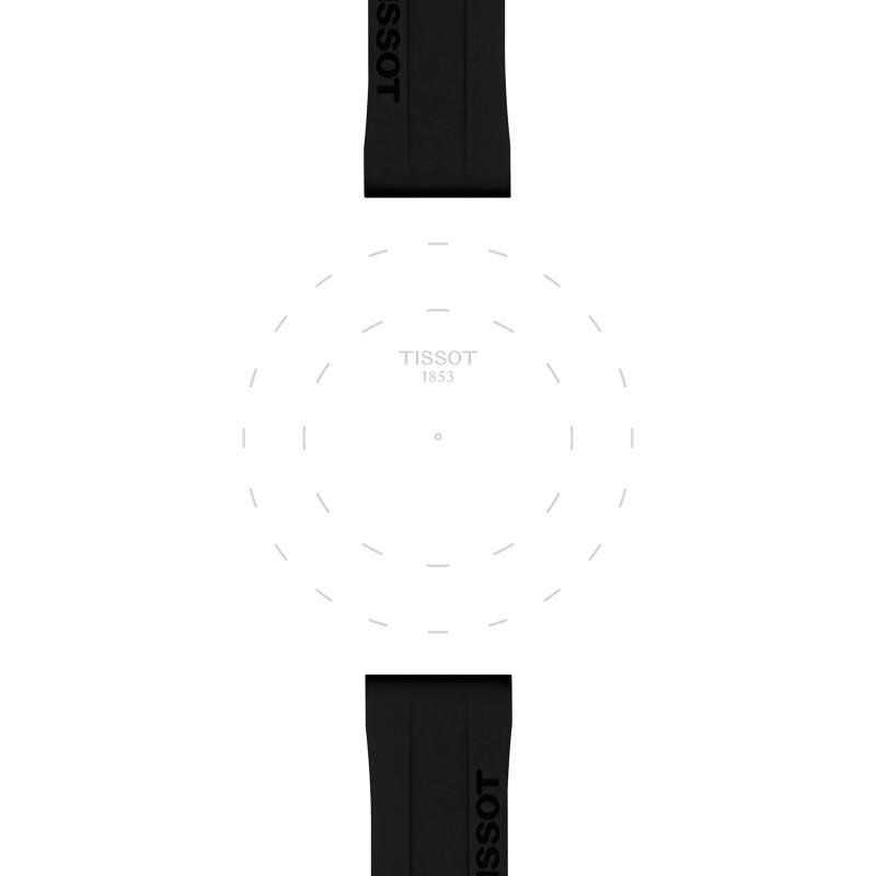Tissot - Cinturino Silicone Nero - Ansa 18 Mm