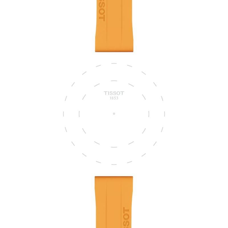 Tissot - Cinturino Silicone - Arancione - 18 Mm