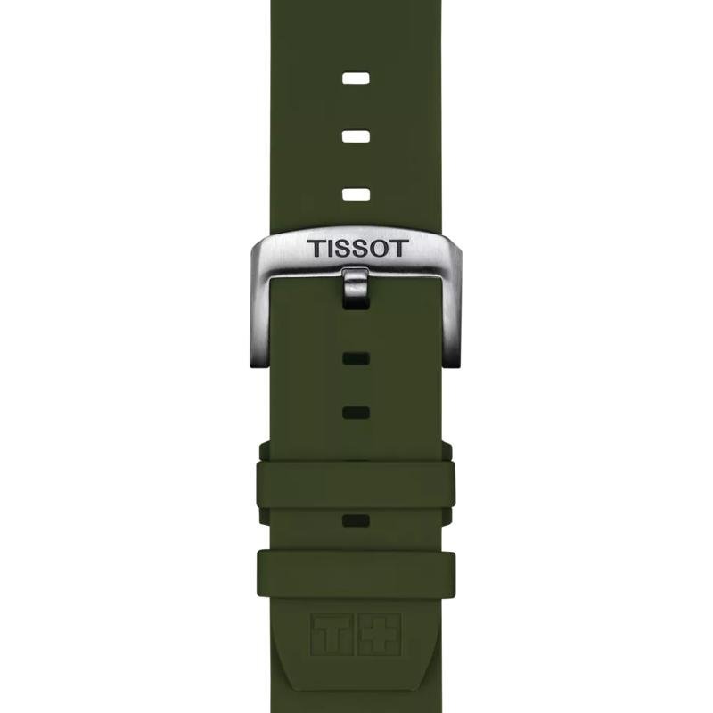 Tissot - Cinturino Silicone - Kaki - 22 Mm