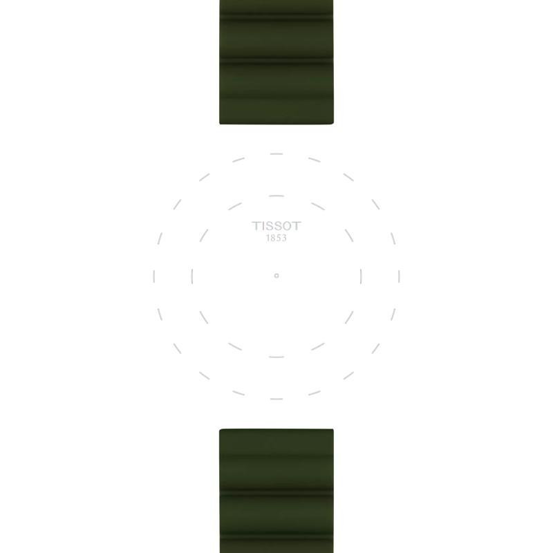 Tissot - Cinturino Silicone - Kaki - 22 Mm