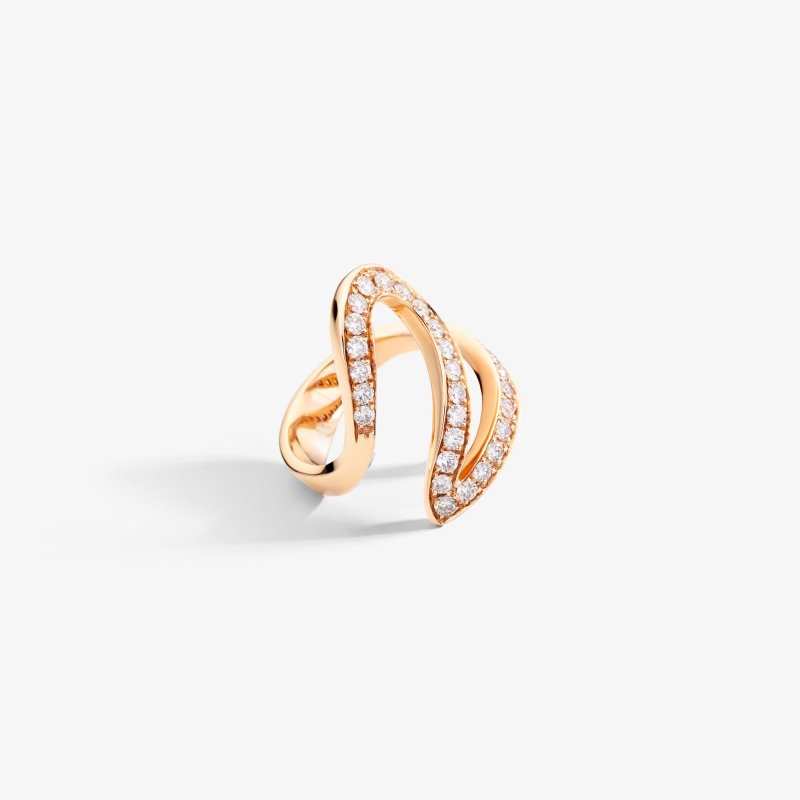 Dada Arrigoni - Anello Ivy - Oro Rosa - Diamanti