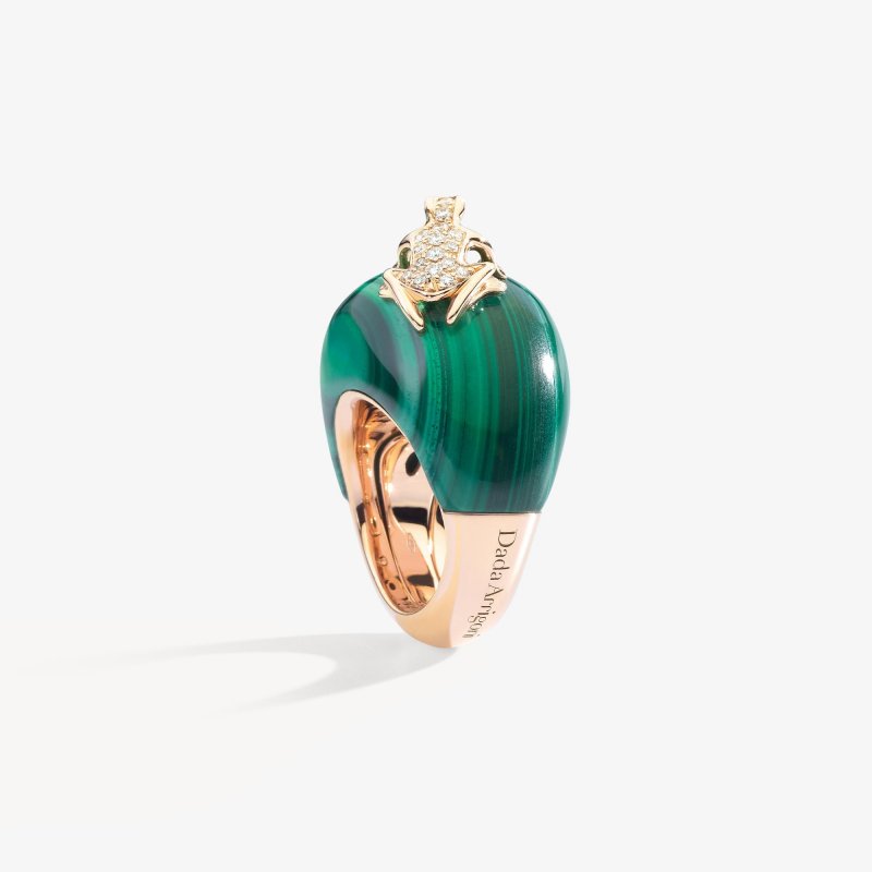 Dada Arrigoni - Happy Frog Stone - Oro Rosa - Anello