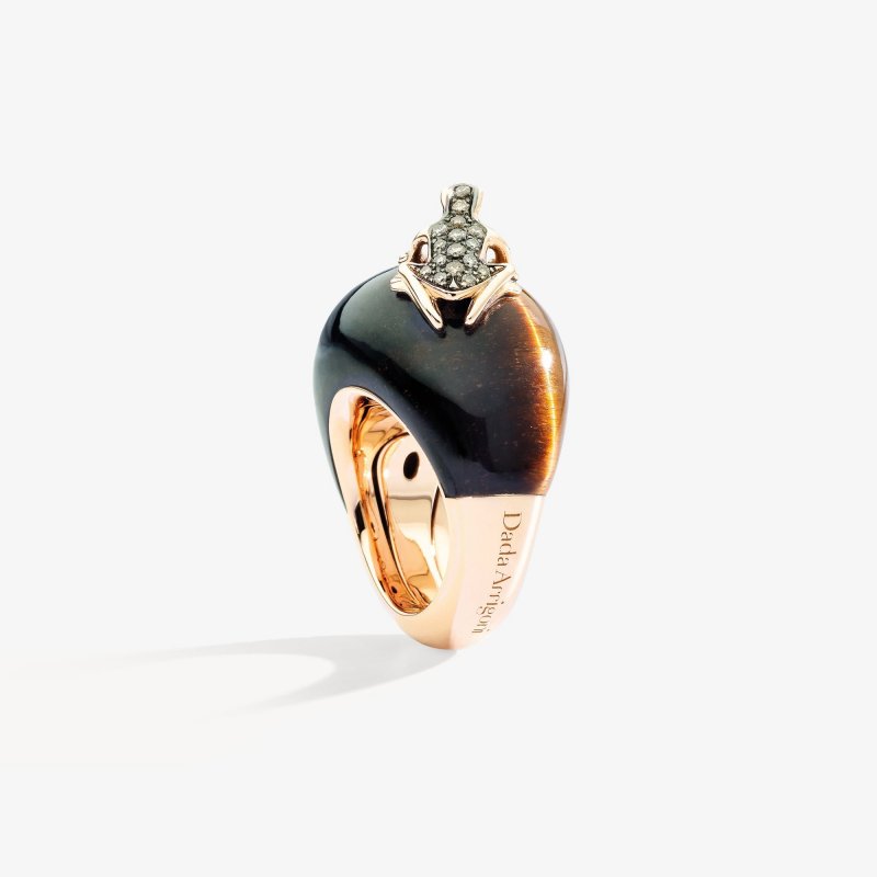 Dada Arrigoni - Happy Frog Stone - Oro Rosa - Anello