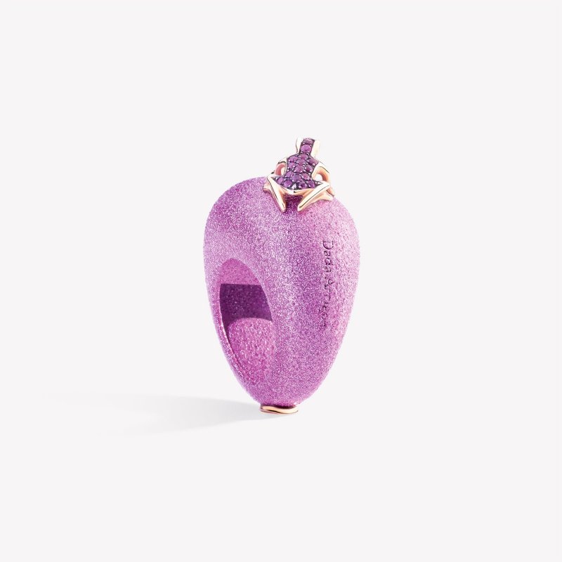 Dada Arrigoni - Anello Happy Frog - Oro Rosa - Zaffiri