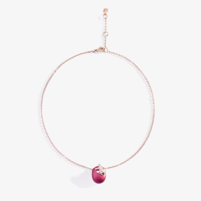 Dada Arrigoni - Collana Happy Frog - Magenta Satin