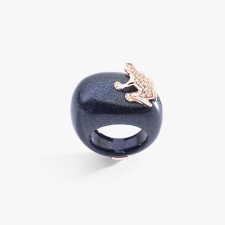 Dada Arrigoni - Anello Happy Frog - Oro Rosa - Diamanti