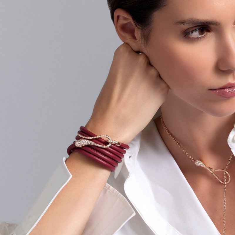 Dada Arrigoni - Bracciale Elika - Oro Rosa - Pelle