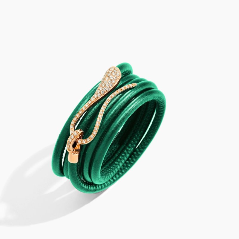 Dada Arrigoni - Bracciale Elika - Oro Rosa - Pelle