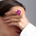 Dada Arrigoni - Anello Happy Frog - Oro Rosa - Rubini