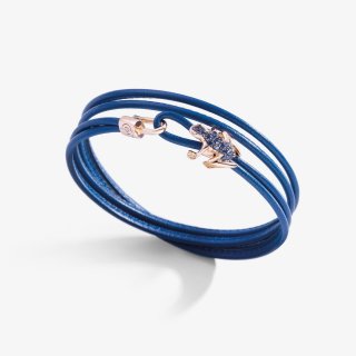 Dada Arrigoni - Bracciale Happy Frog - Oro Rosa - Zaffiri