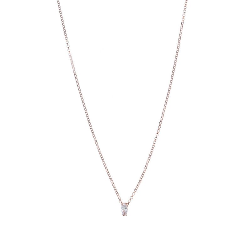Alisia - Collana Luce Ovale - Argento 925 - Zircone