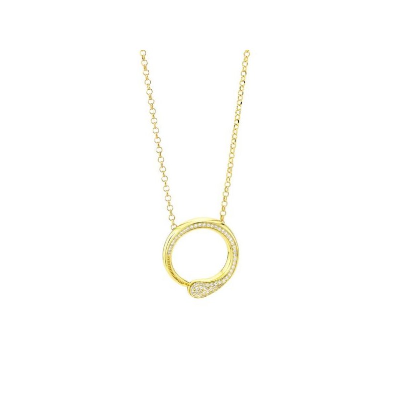 Boccadamo - Collana Kgr036D - Oro Giallo - Zirconi