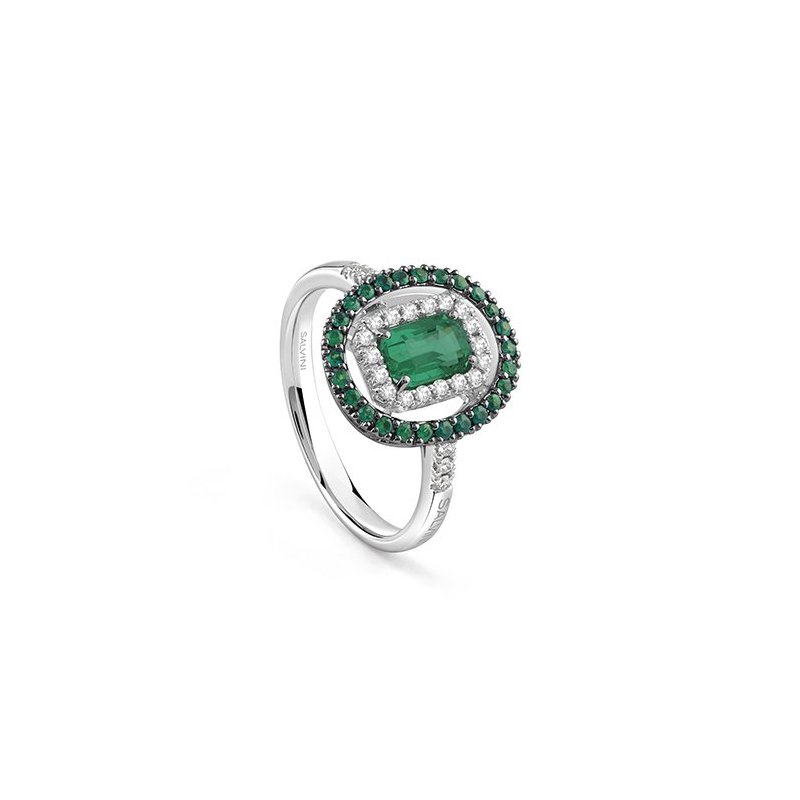 Salvini - Anello Classico - Oro Bianco - Diamante