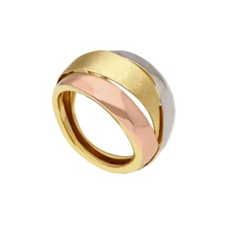 Songa Antonio - Anello Intreccio - Oro Tre Colori