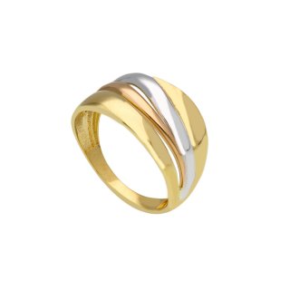 Songa Antonio - Anello Fascia - Oro Tre Colori