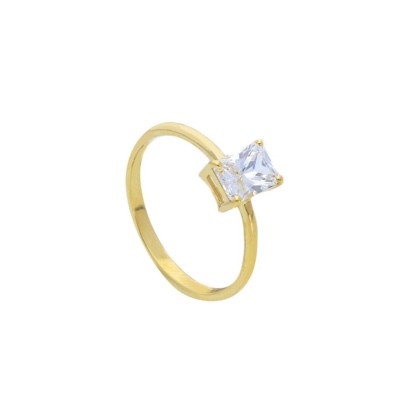 Songa Antonio - Anello Pietra Singola - Oro Giallo