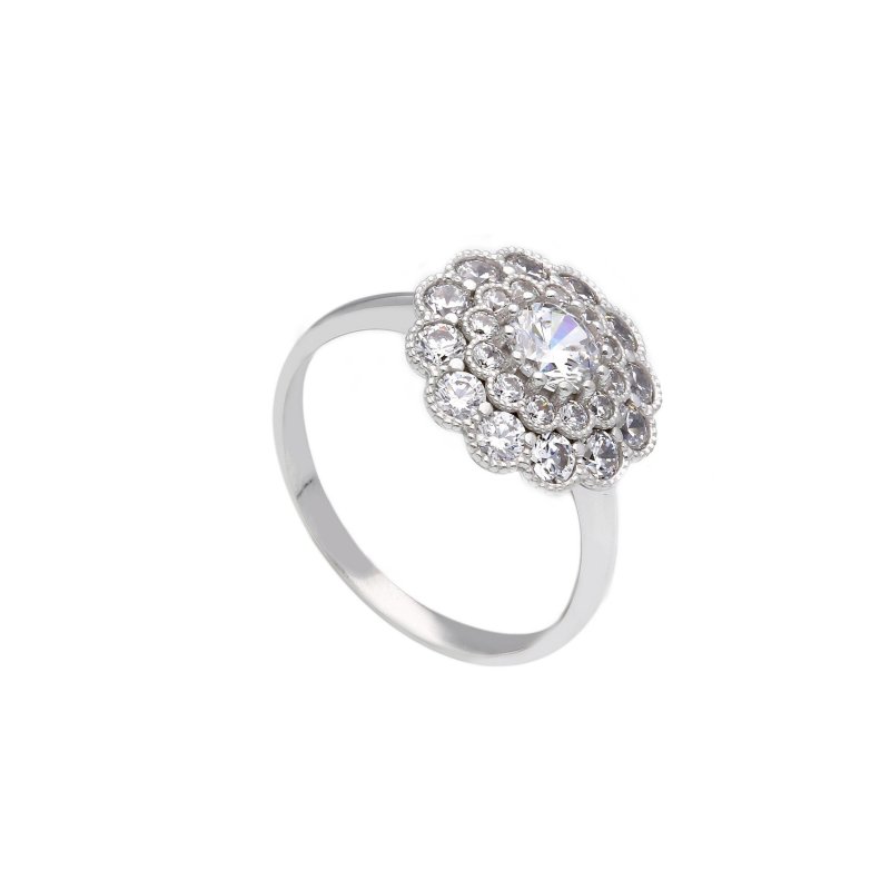 Songa Antonio - Anello Solitario - Oro Bianco