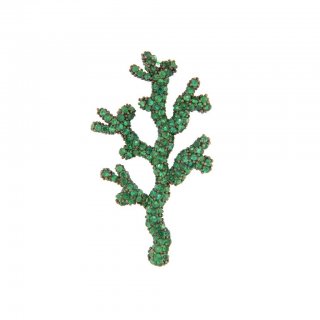 Myj - Pendente Corallo Small - Argento - Zirconi